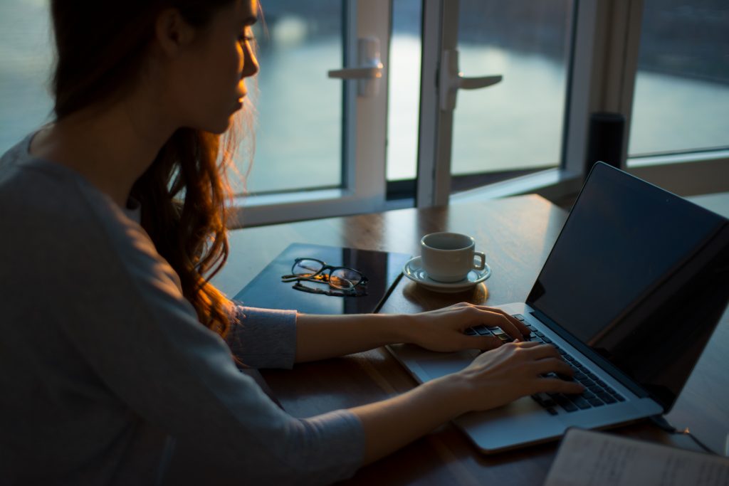 girl studying