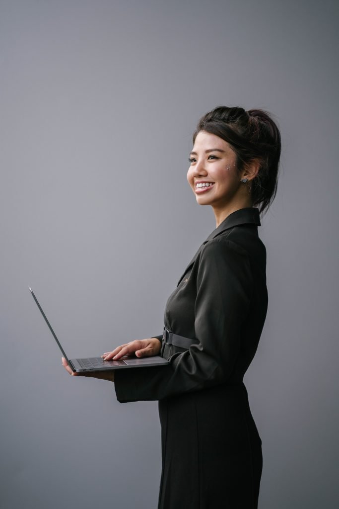 asian women in a corporate attire