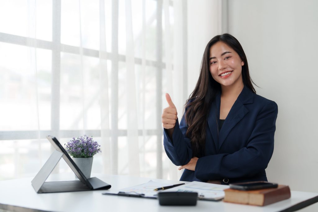an accountant in an office