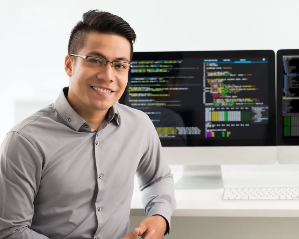 an IT expert working